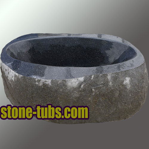 chiseled stone tub