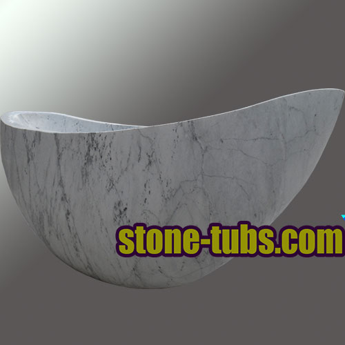 white marble bathtub