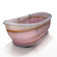 rose quarts bathtub