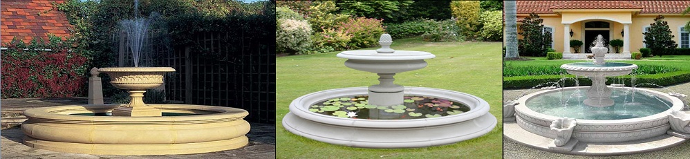 outdoor garden fountains stone items
