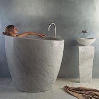 small soaking tub