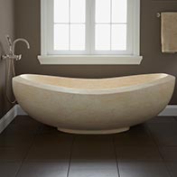 freestanding marble stone bathtub