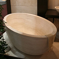 oval soaking tub